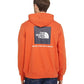 The North Face Men's Box Long Sleeve Hoodie Orange Size XX-Large
