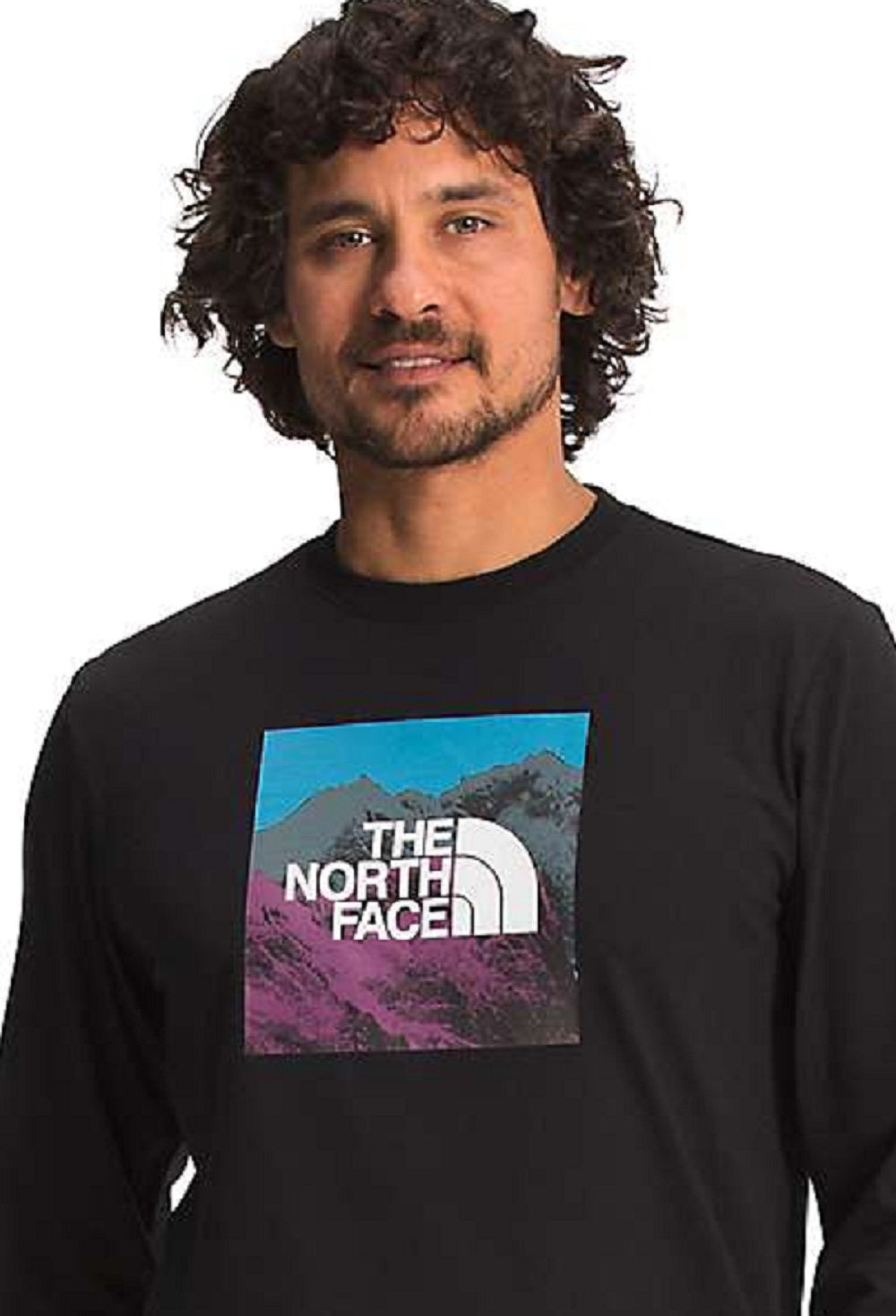 The North Face Men's Logo Play Ls Tee Black Size X-Large