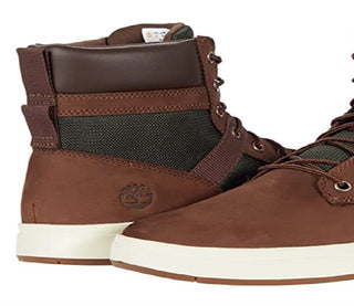 Timberland Men's Davis Square Leather Fabric Boot Brown Size 7.5 M
