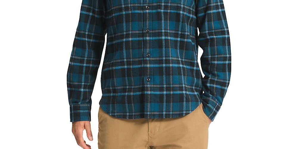 The North Face Men's Arroyo Flannel Shirt Blue Size L