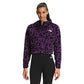 The North Face Women's Printed Osito 1/4 Zip Hoodie Purple Size X-Small