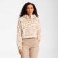 The North Face Women's Printed Osito Quarter Zip Hoodie White Size Medium