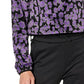 The North Face Women's Printed Osito 1/4 Zip Hoodie Purple Size XX-Large