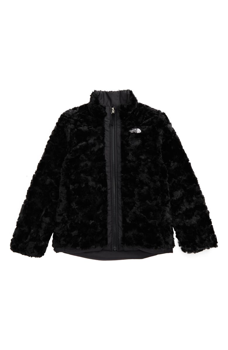 North Face Girl's Mossbud Swirl Water Repellent Jacket in Sweet Lavender - Kids Size