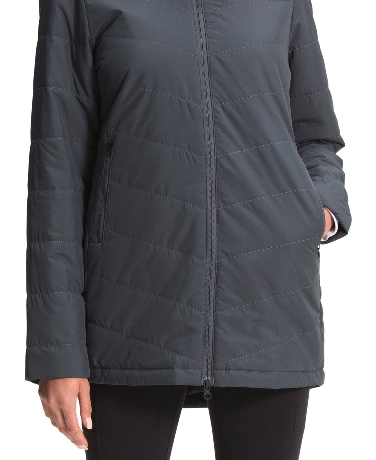 The North Face Women's Hooded Gray Size X-Small