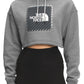 The North Face Women's Crop Graphic Hoodie Gray Size Medium