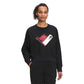 The North Face Women's Recycled Climb Graphic Crew Black Size X-Large