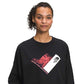 The North Face Women's Recycled Climb Graphic Crew Black Size X-Large