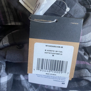 The North Face Men's Arroyo Flannel Shirt Gray Size Medium