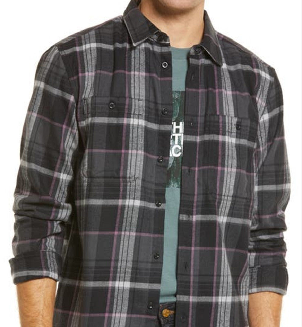 The North Face Men's Arroyo Flannel Shirt Gray Size Large