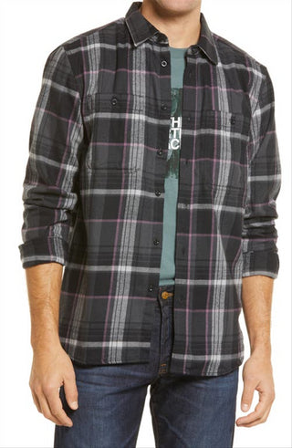 The North Face Men's Arroyo Flannel Shirt Gray Size Large