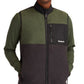 Timberland Men's Colorblocked Fleece Full Zip Vest Green Size X-Large