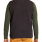 Timberland Men's Colorblocked Fleece Full Zip Vest Green Size X-Large