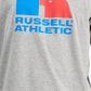 Russell Athletic Men's Lawrence Logo Graphic T-Shirt Gray Size X-Large