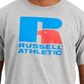 Russell Athletic Men's Lawrence Logo Graphic T-Shirt Gray Size XX-Large