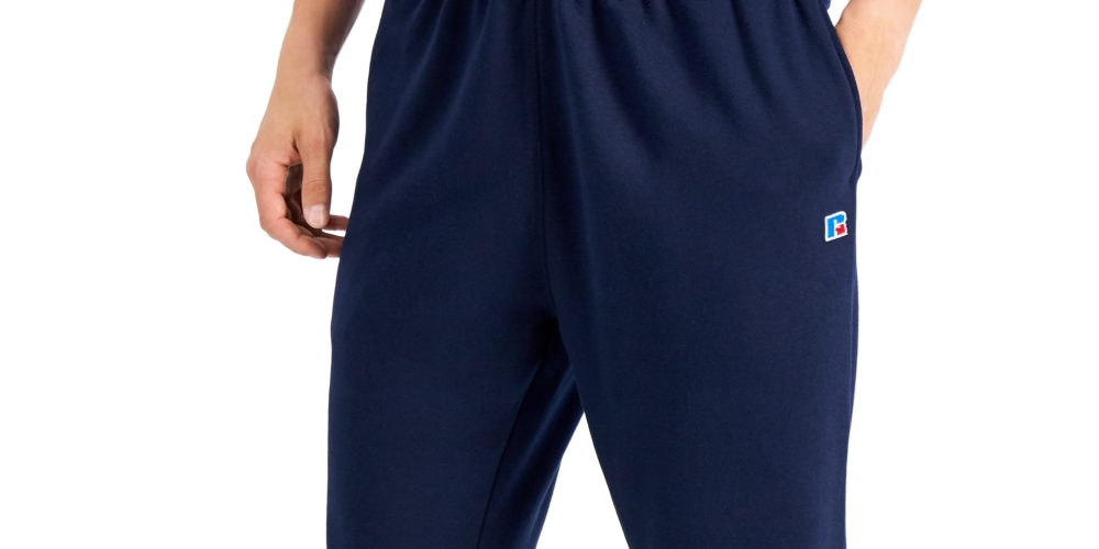 Russell Athletic Men's Fleece Drawstring Pants Blue Size Small