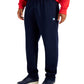 Russell Athletic Men's Open Bottom Fleece Pants Blue Size Medium