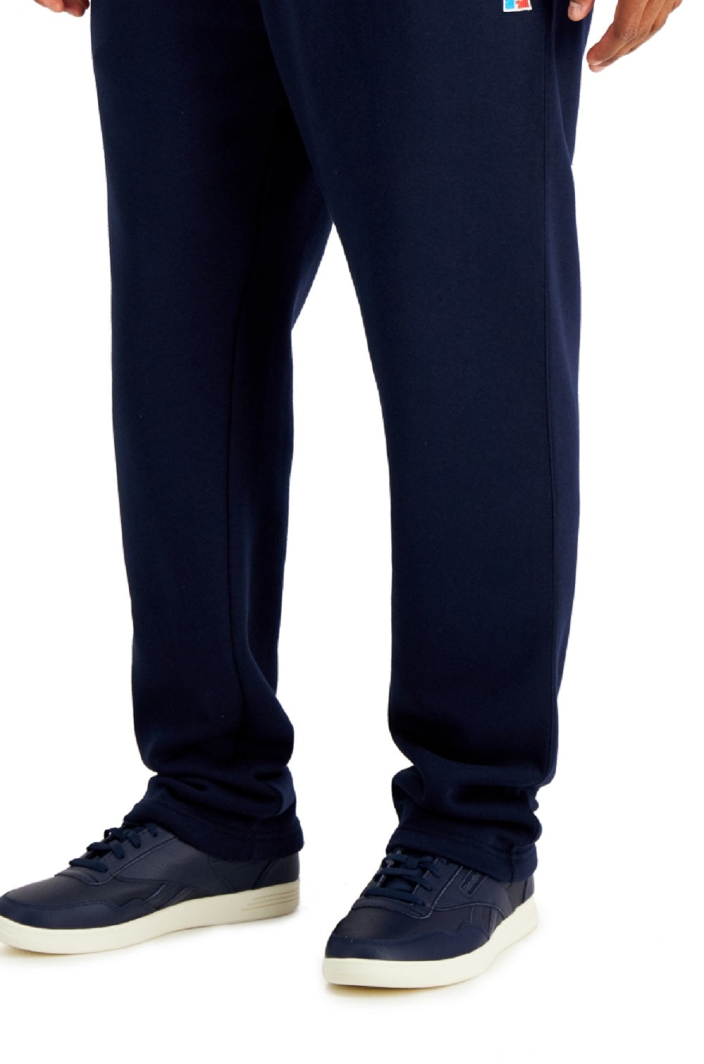 Russell Athletic Men's Open Bottom Fleece Pants Blue Size X-Large