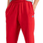 Russell Athletic Men's Open Bottom Fleece Pants Red Size Medium