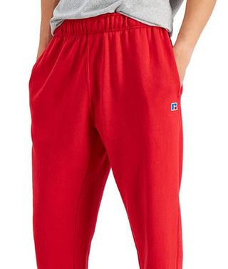 Russell Athletic Men's Open Bottom Fleece Pants Red Size Medium