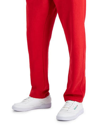 Russell Athletic Men's Open Bottom Fleece Pants Red Size Medium