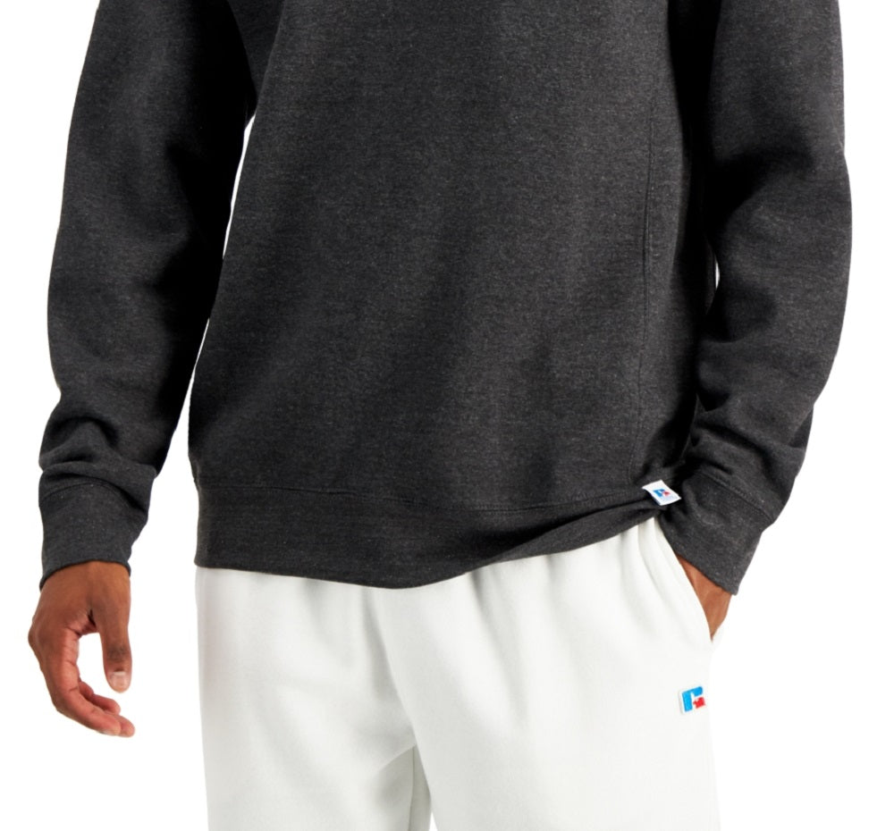Russell Athletic Men's Solid Fleece Sweatshirt Gray Size Medium