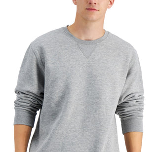 Russell Athletic Men's Solid Fleece Sweatshirt Gray Size Medium