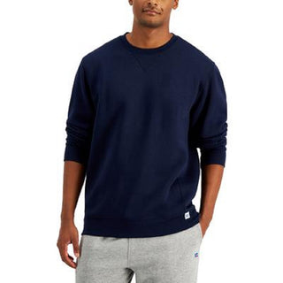 Russell Athletic Men's Solid Fleece Sweatshirt Blue Size Medium