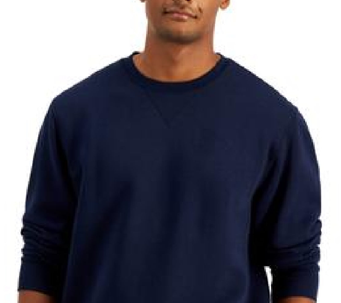 Russell Athletic Men's Solid Fleece Sweatshirt Blue Size X-Large