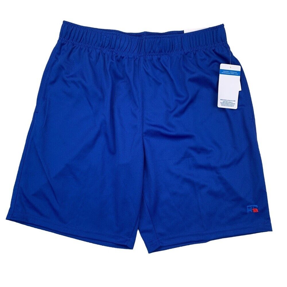 Russell Athletic Men's Mesh Performance 9 Shorts Blue Size Large