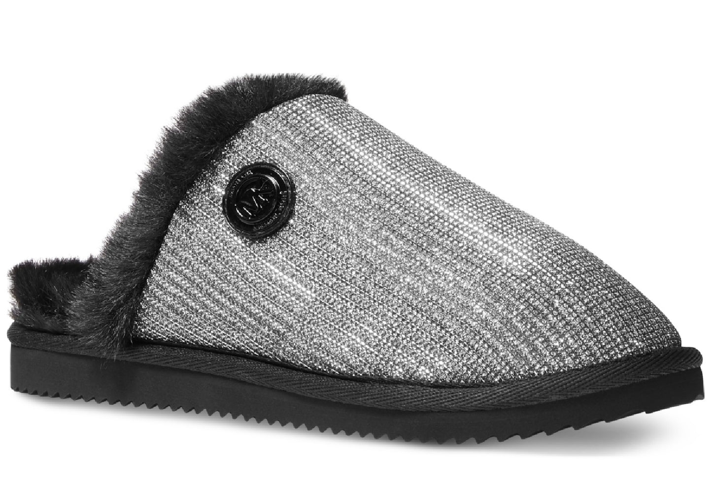 Michael Kors Women's Janis Faux Fur Lined Slipper Gray Size 6