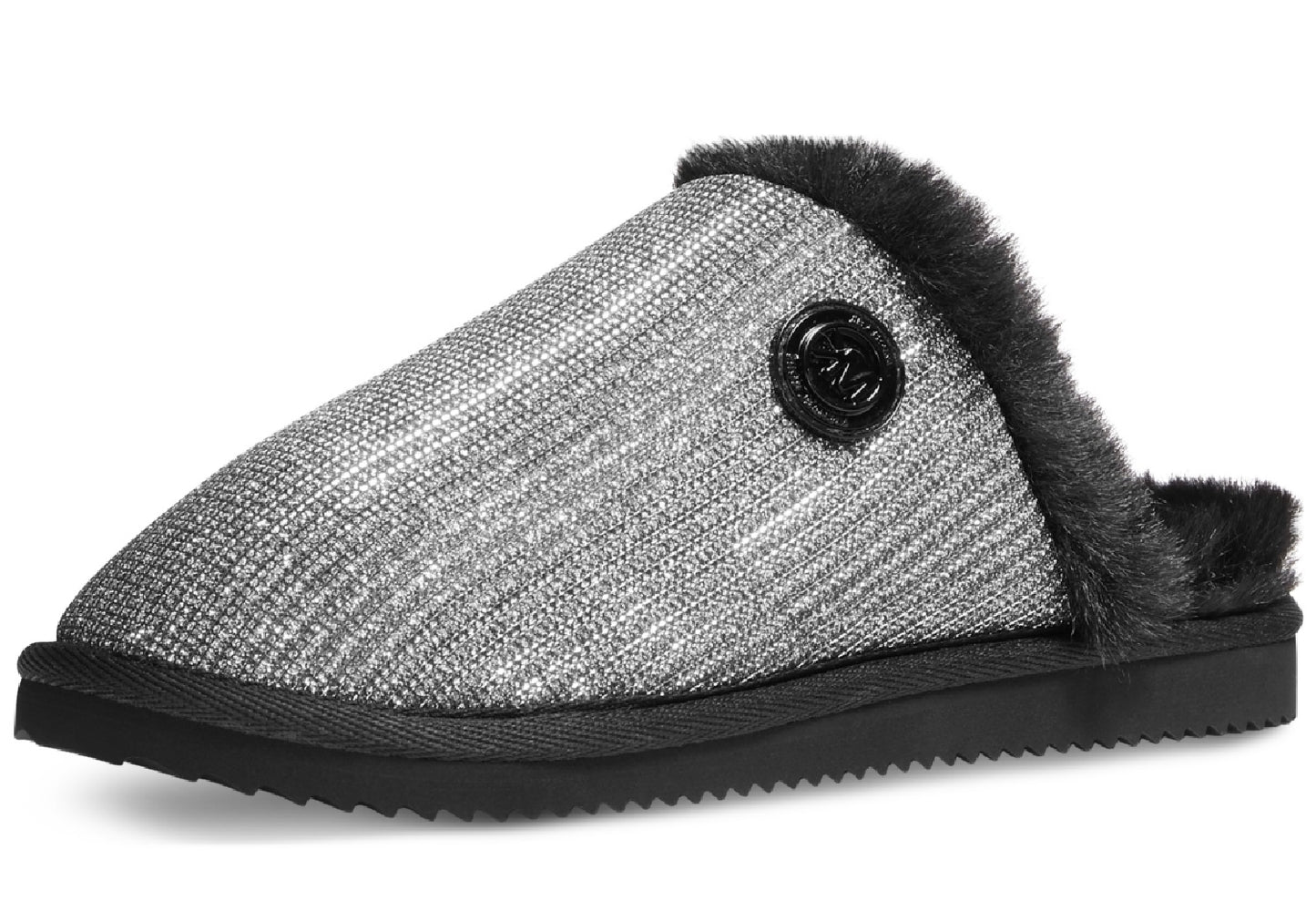 Michael Kors Women's Janis Faux Fur Lined Slipper Gray Size 6