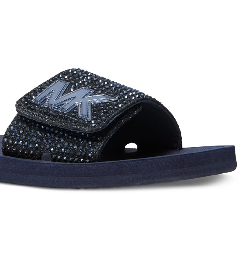 Michael Kors Women's Mk Logo Slide Blue Size 8