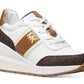 Michael Kors Women's Mabel Trainer Sneakers Brown Size 10M
