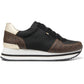 Michael Kors Women's Metallic Textile Lace Up Fashion Sneakers Brown Size 6.5