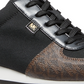 Michael Kors Women's Metallic Textile Lace Up Fashion Sneakers Brown Size 6.5