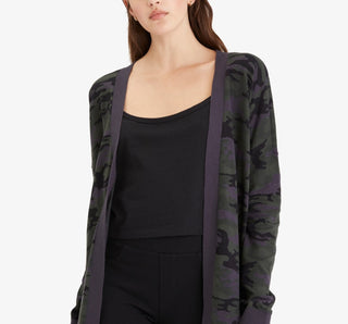 Sanctuary Women's Open Front Camo Cardigan Green Size Small