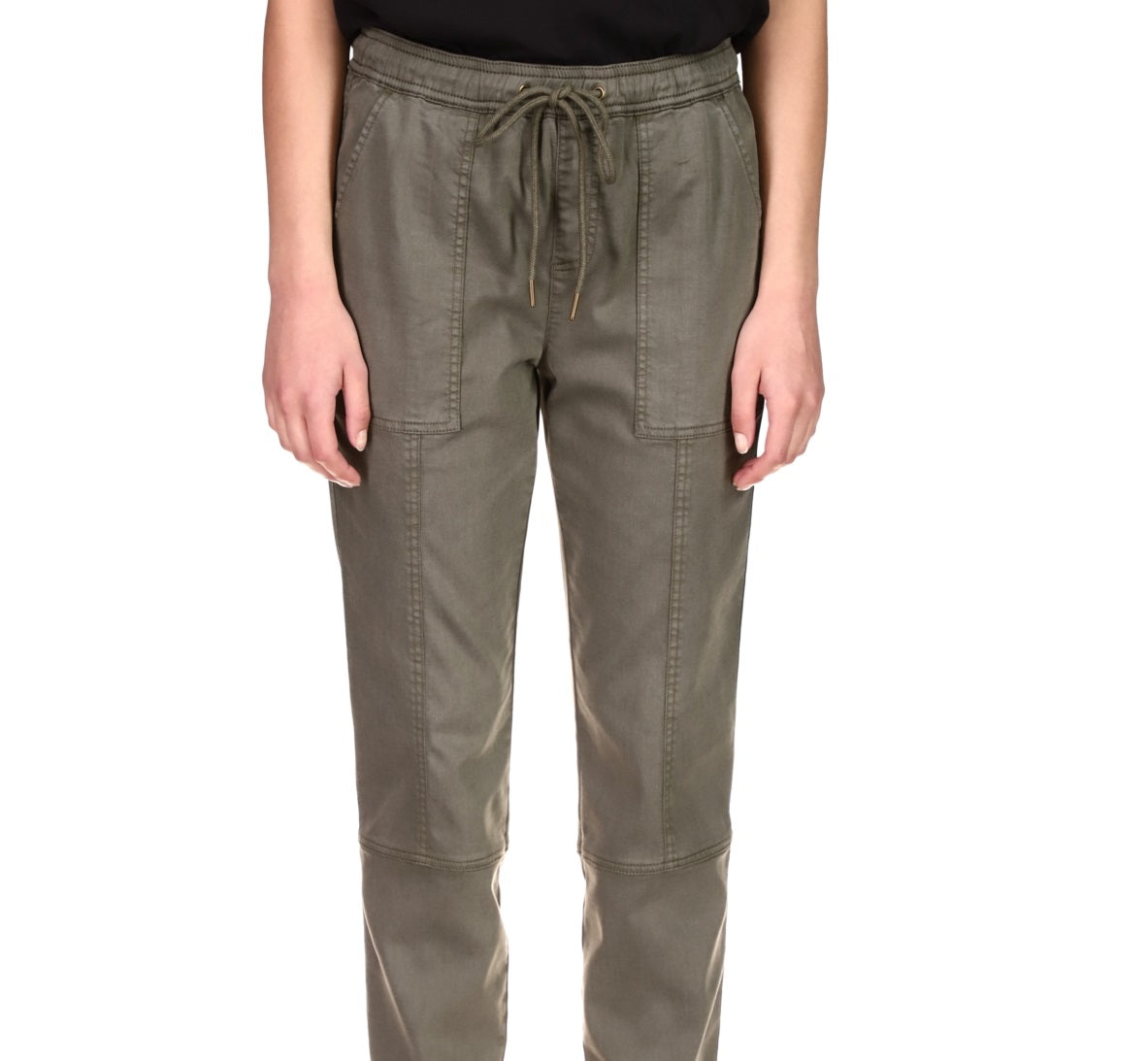 Sanctuary Women's Cross Country Pull On Straight Leg Pants Green Size 33