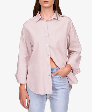 Sanctuary Women's Open Back Cotton Tunic Top Pink Size Medium