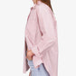 Sanctuary Women's Open Back Cotton Tunic Top Pink Size Medium