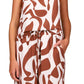 Sanctuary Women's Printed Spaghetti Strap Top Brown Size Medium