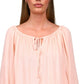 Sanctuary Women's Tie Neck Convertible Blouse Pink Size X-Small