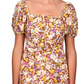 Sanctuary Women's Floral Print Fresh Breeze Dress White Size 10