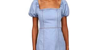 Sanctuary Women's After Me Bodycon Denim Minidress Blue Size 6