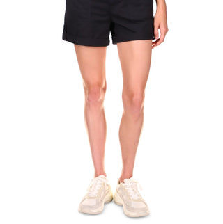 Sanctuary Women's Solid Switchback Cuffed Cotton Shorts Black Size 30