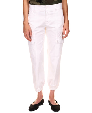 Sanctuary Women's Rebel Crop Stretch Cotton Pants White Size 34