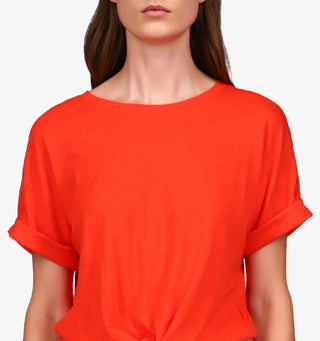 Sanctuary Women's All Day Tie Waist T-Shirt Red Size X-Small