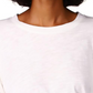 Sanctuary Women's Cloud Control Eyelet Puff Sleeve Cotton Blend Top White Size Small