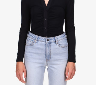 Sanctuary Women's Dreamgirl Button Up Top Black Size Small