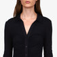 Sanctuary Women's Dreamgirl Button Up Top Black Size Large
